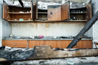 Fire damage restoration